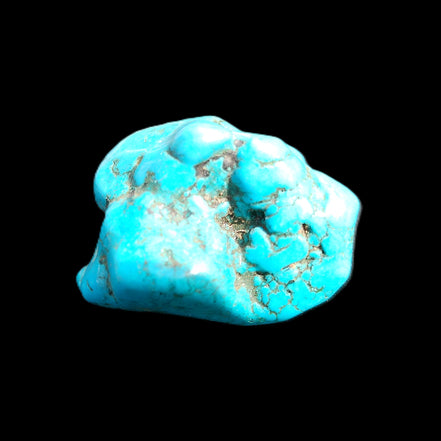 Persian Turquoise 39*37mm 43.5g in sunlight - Rocks and Things Store