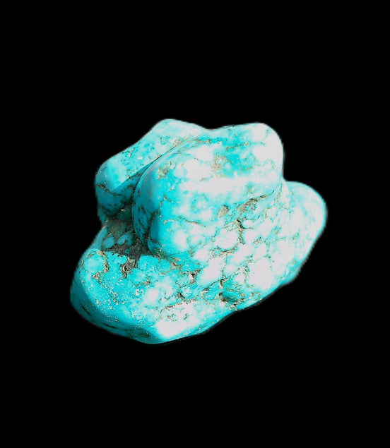 Persian Turquoise 35*40mm 35.8g in sunlight - Rocks and Things Store