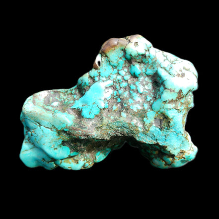 Persian Turquoise 75*55mm 134.5g in sunlight - Rocks and Things Store