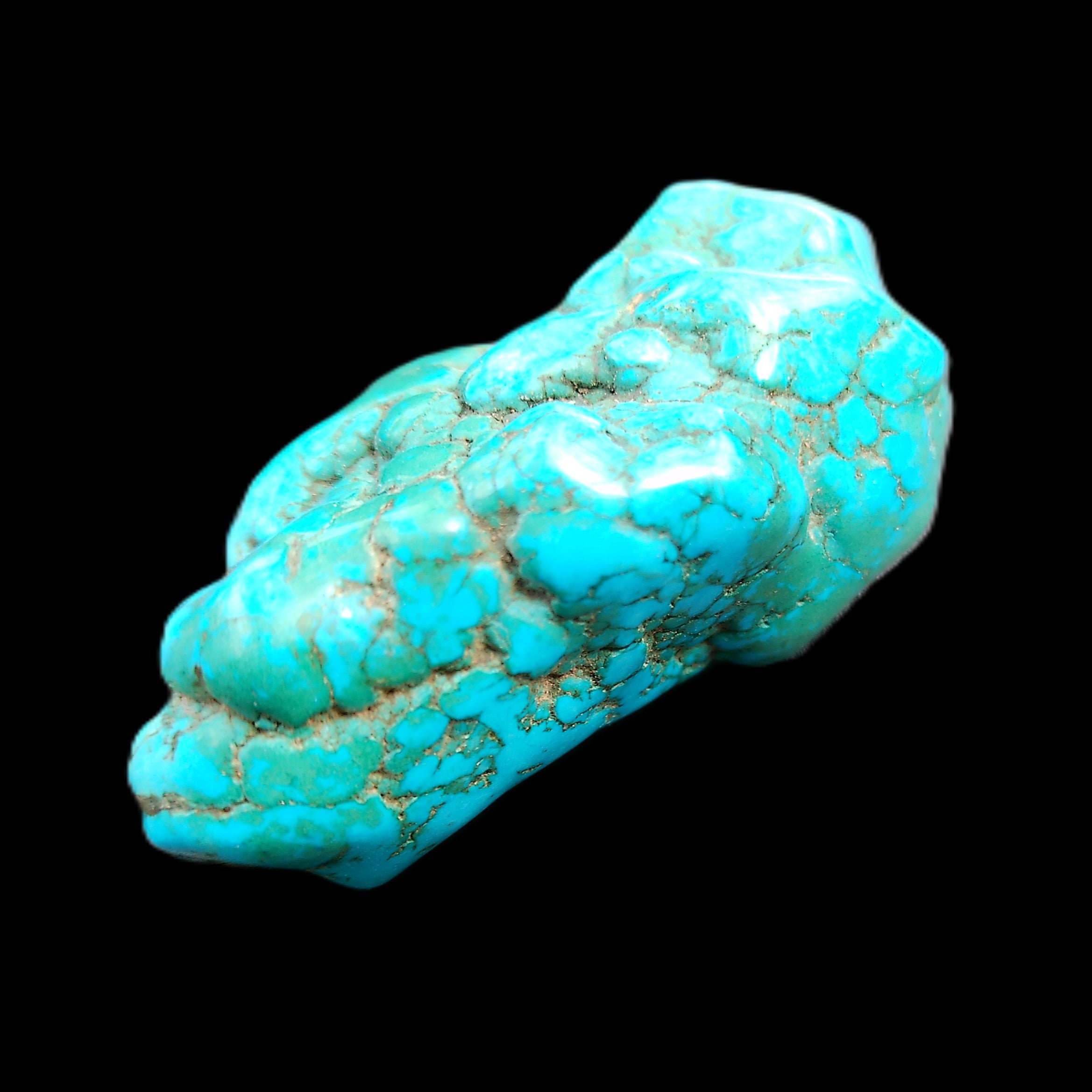 Persian Turquoise 45*32mm 51.8g in sunlight - Rocks and Things Store