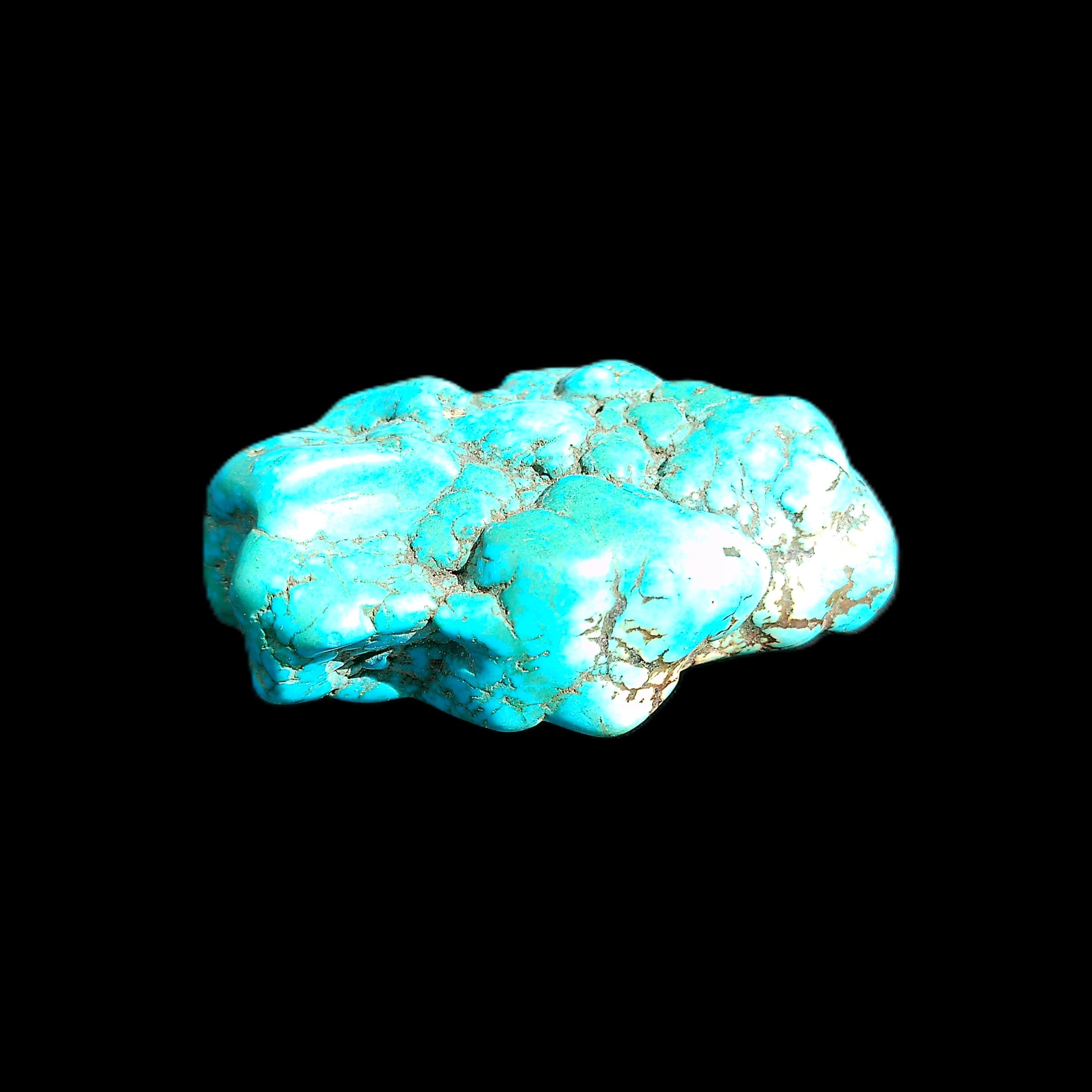 Persian Turquoise 45*32mm 51.8g in sunlight - Rocks and Things Store