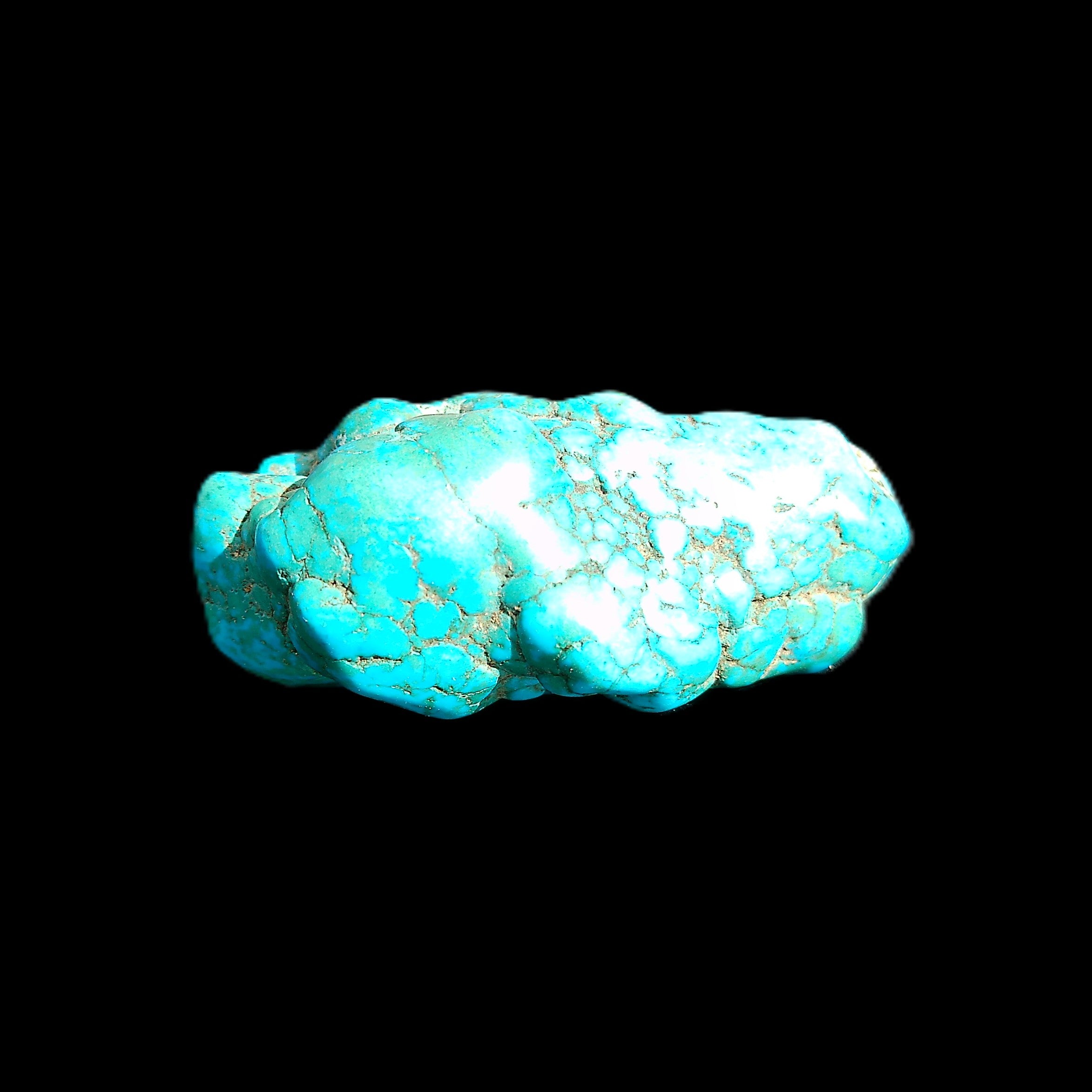 Persian Turquoise 45*32mm 51.8g in sunlight - Rocks and Things Store