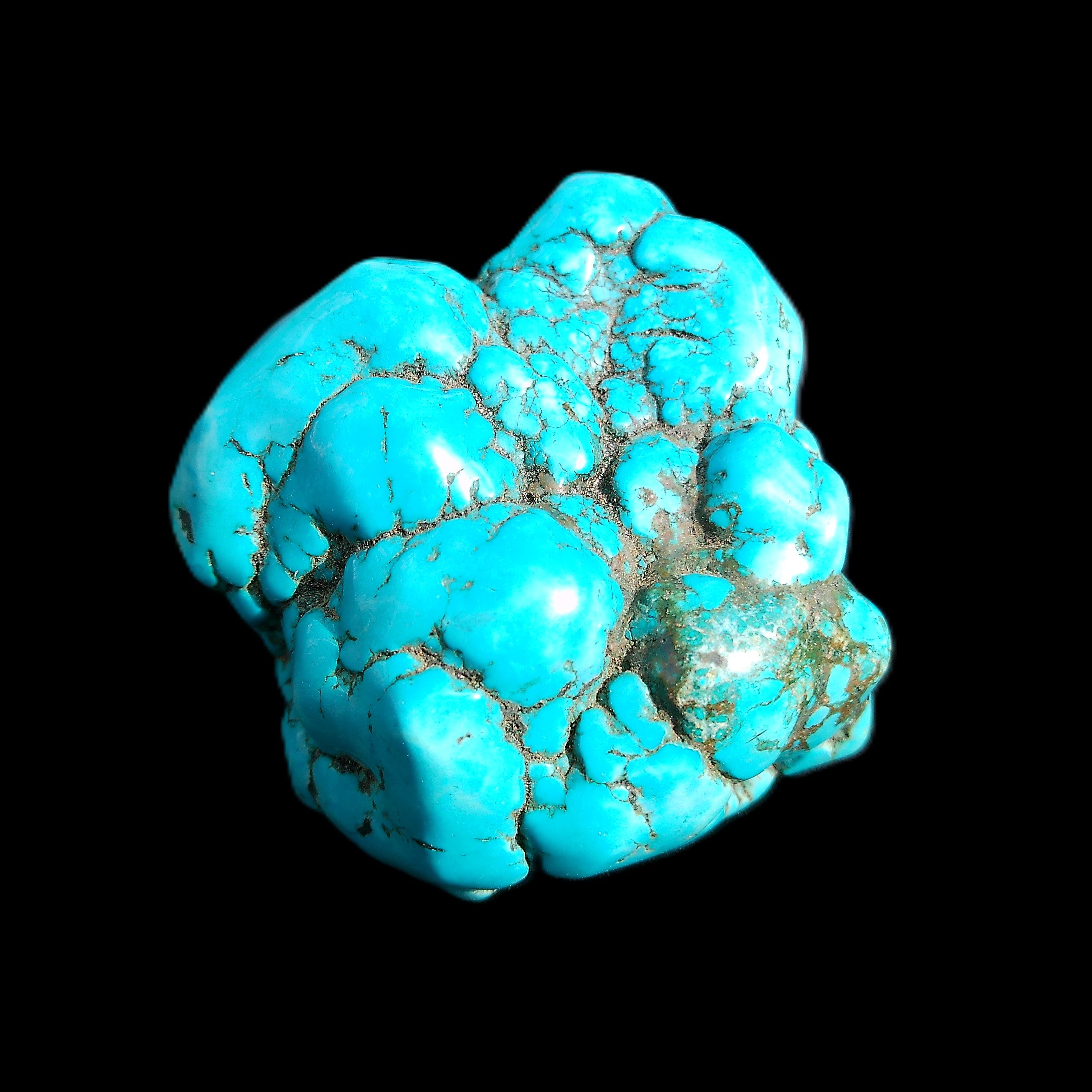 Persian Turquoise 51*30mm 173g in sunlight - Rocks and Things Store