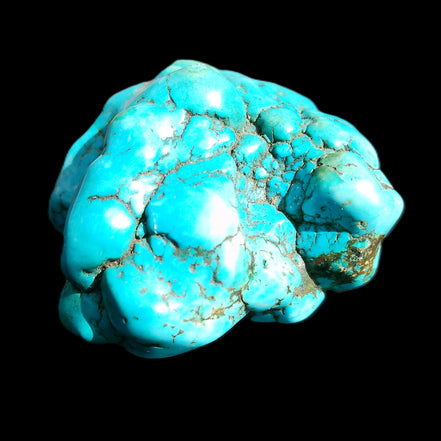 Persian Turquoise 51*30mm 173g in sunlight - Rocks and Things Store