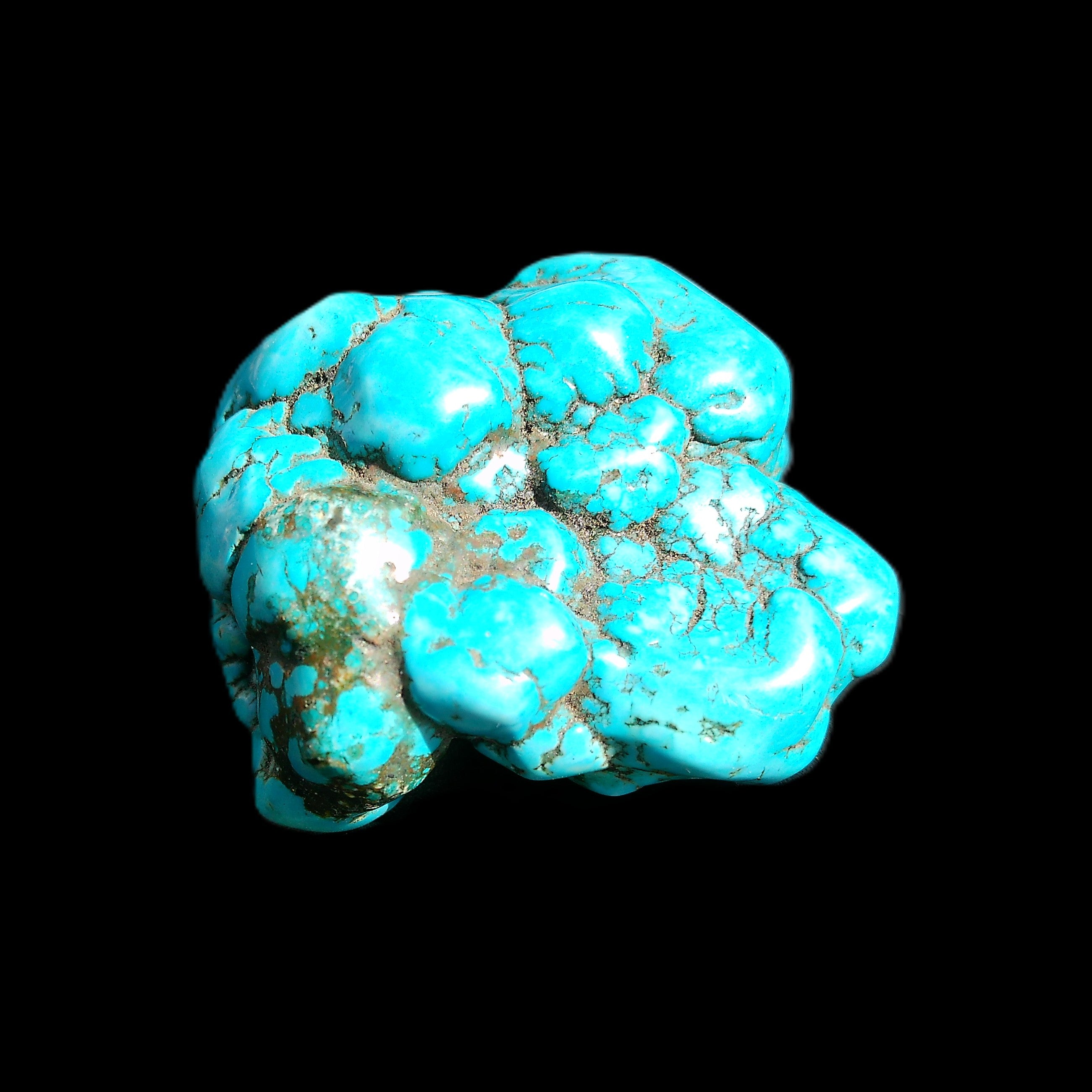 Persian Turquoise 51*30mm 173g in sunlight - Rocks and Things Store