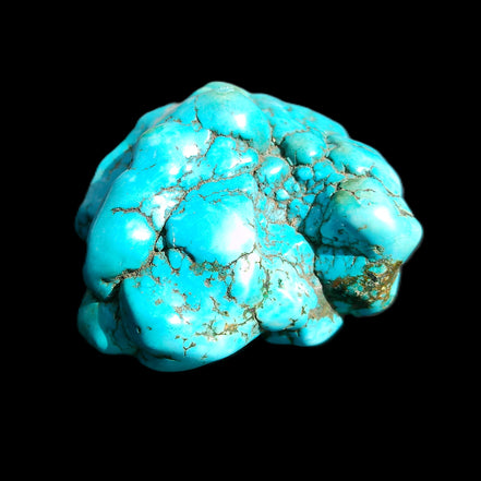 Persian Turquoise 51*30mm 173g in sunlight - Rocks and Things Store