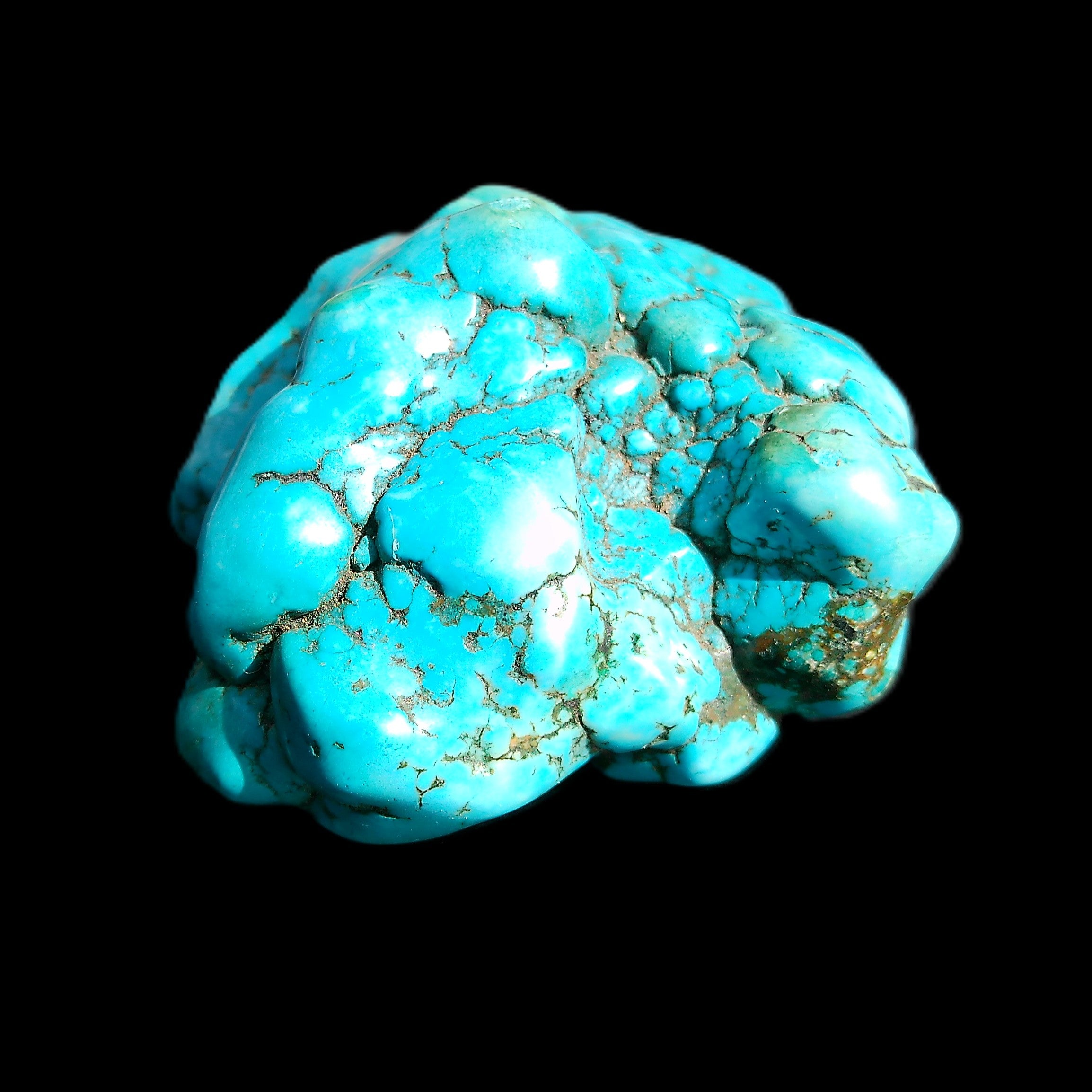 Persian Turquoise 51*30mm 173g in sunlight - Rocks and Things Store