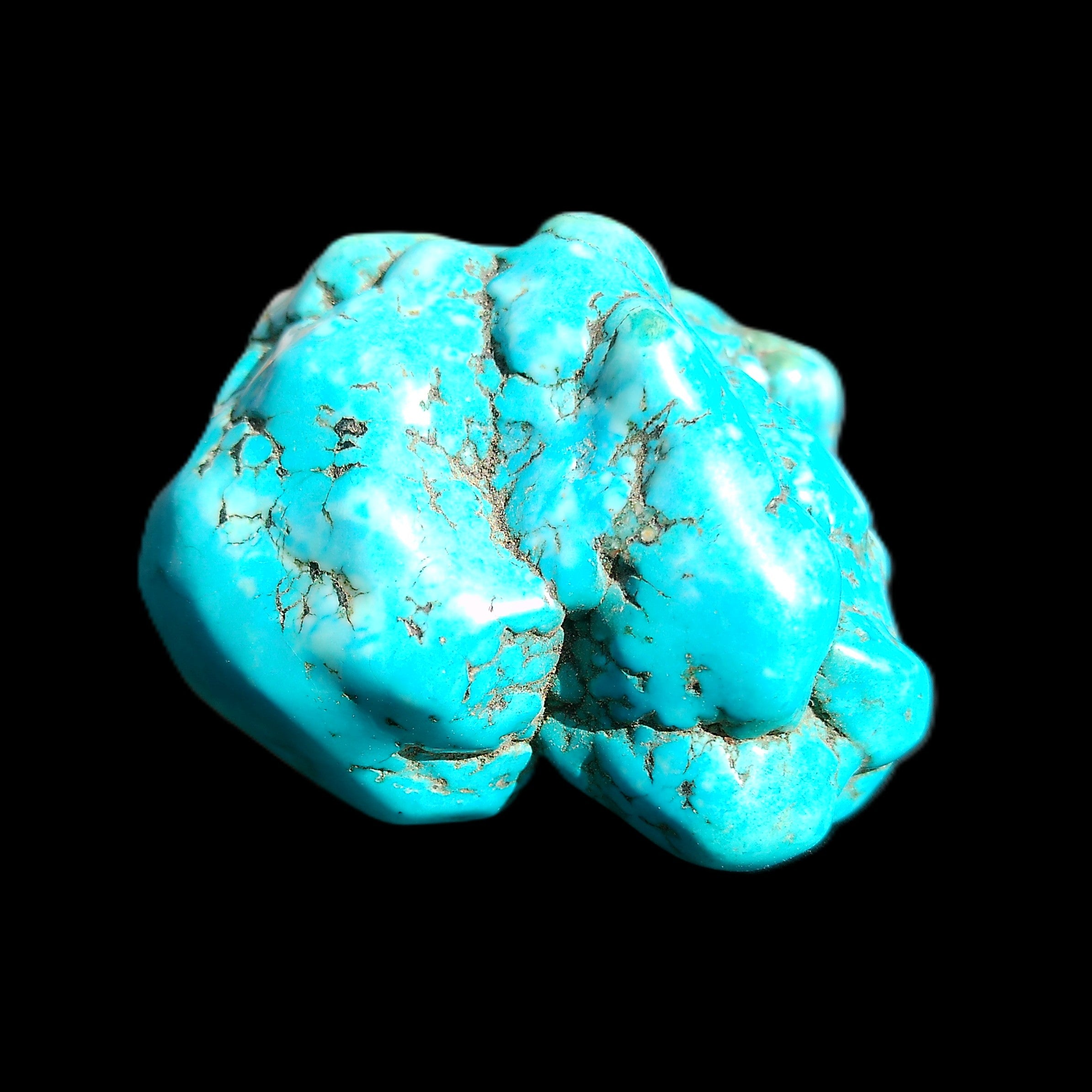 Persian Turquoise 51*30mm 173g in sunlight - Rocks and Things Store