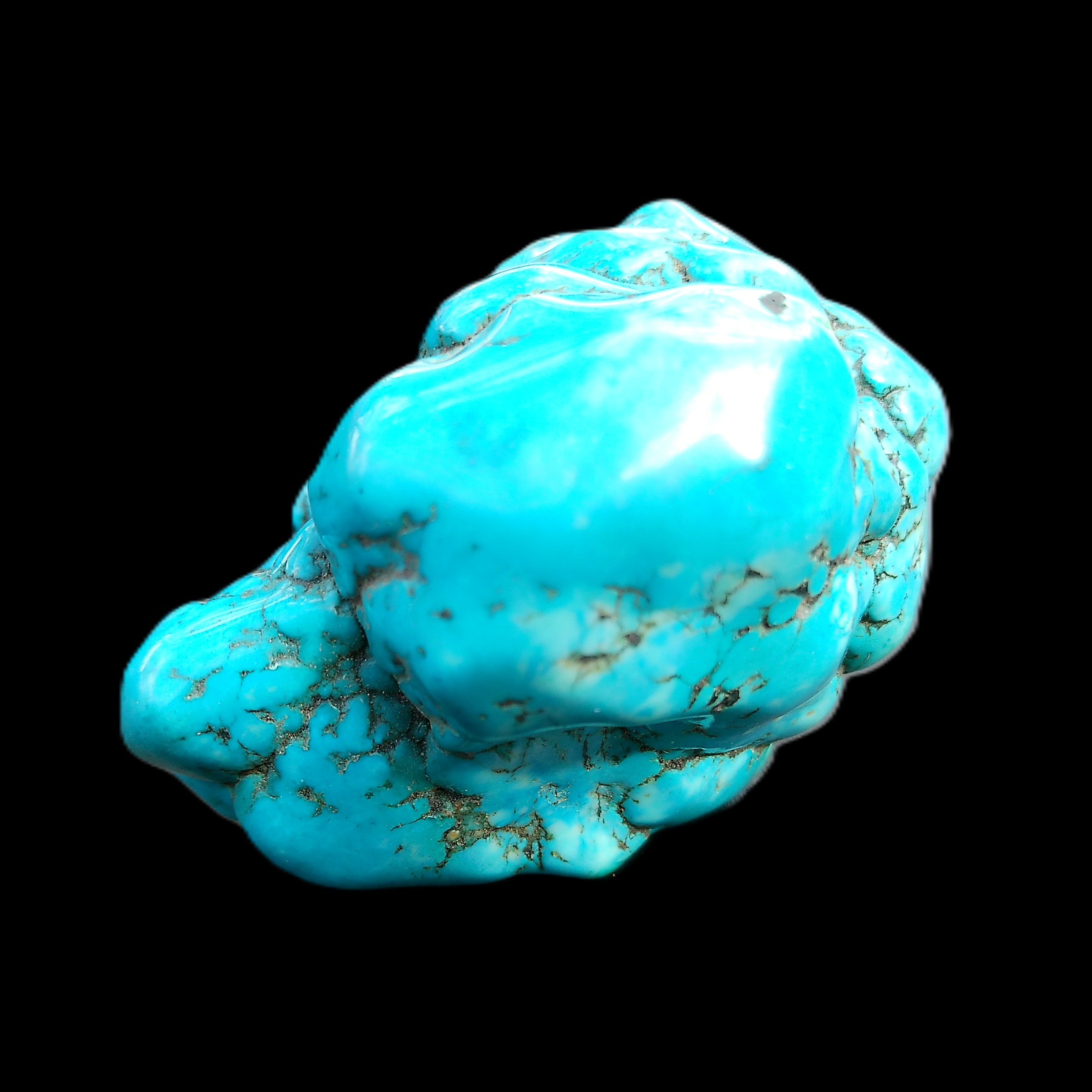 Persian Turquoise 51*30mm 173g in sunlight - Rocks and Things Store