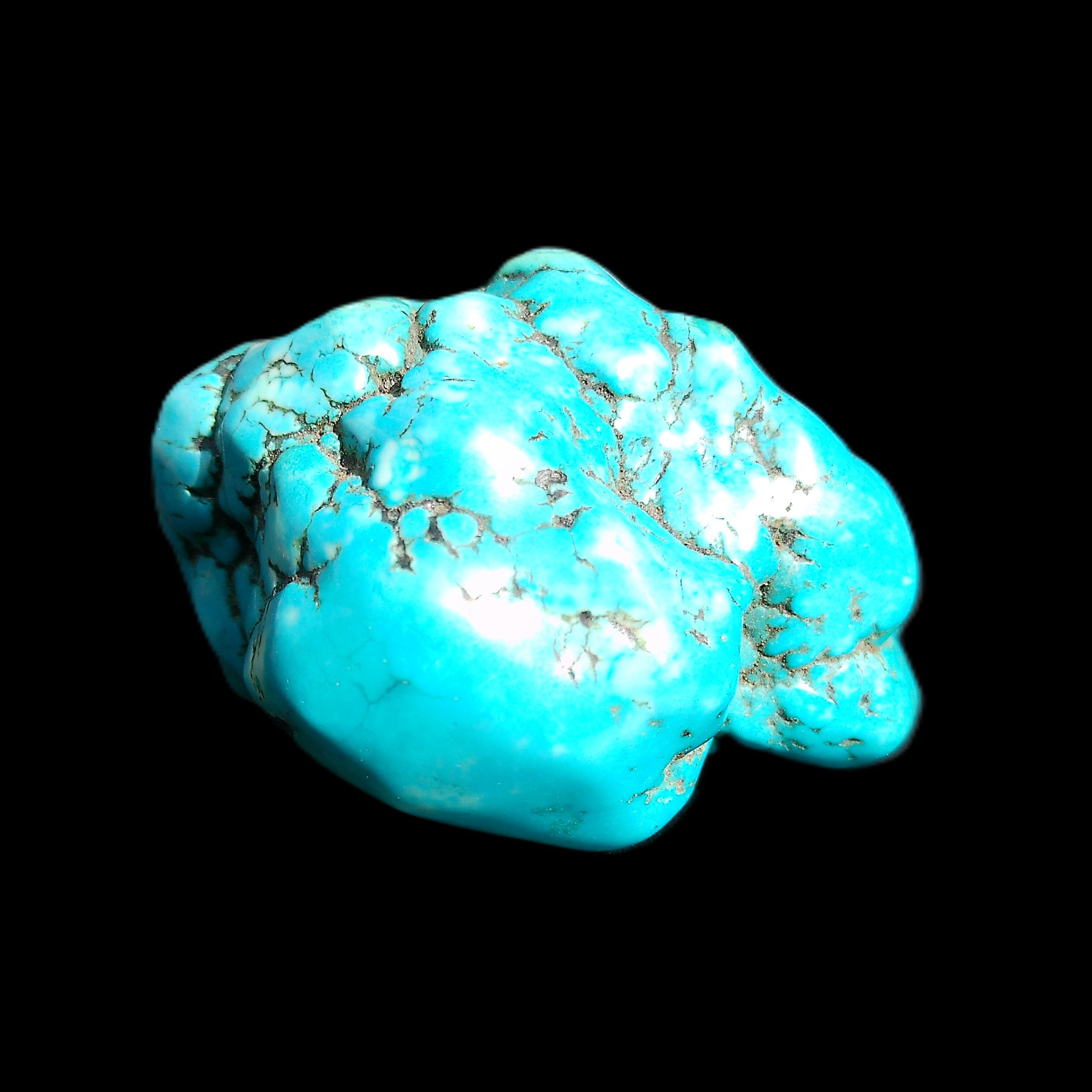 Persian Turquoise 51*30mm 173g in sunlight - Rocks and Things Store