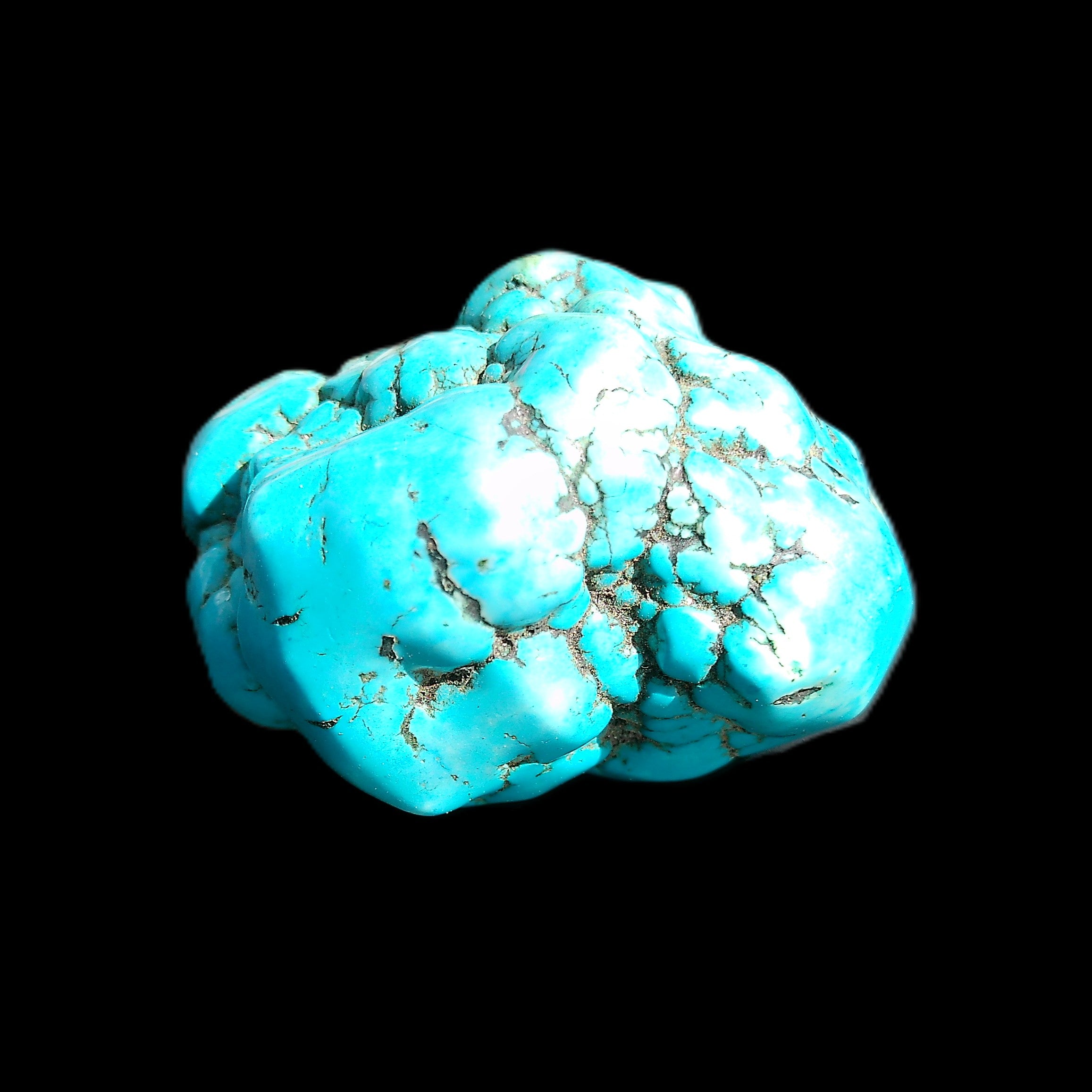 Persian Turquoise 51*30mm 173g in sunlight - Rocks and Things Store