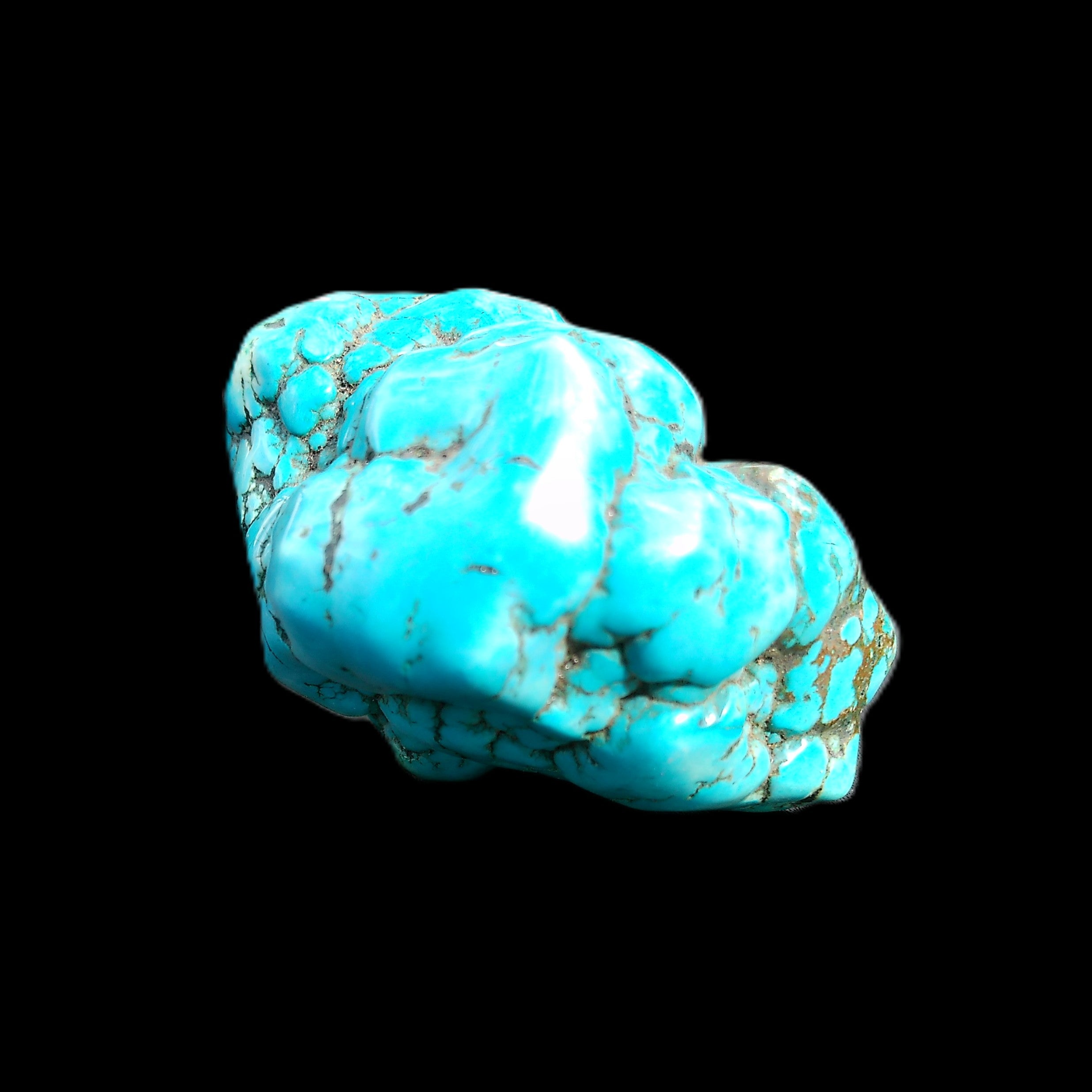 Persian Turquoise 51*30mm 173g in sunlight - Rocks and Things Store