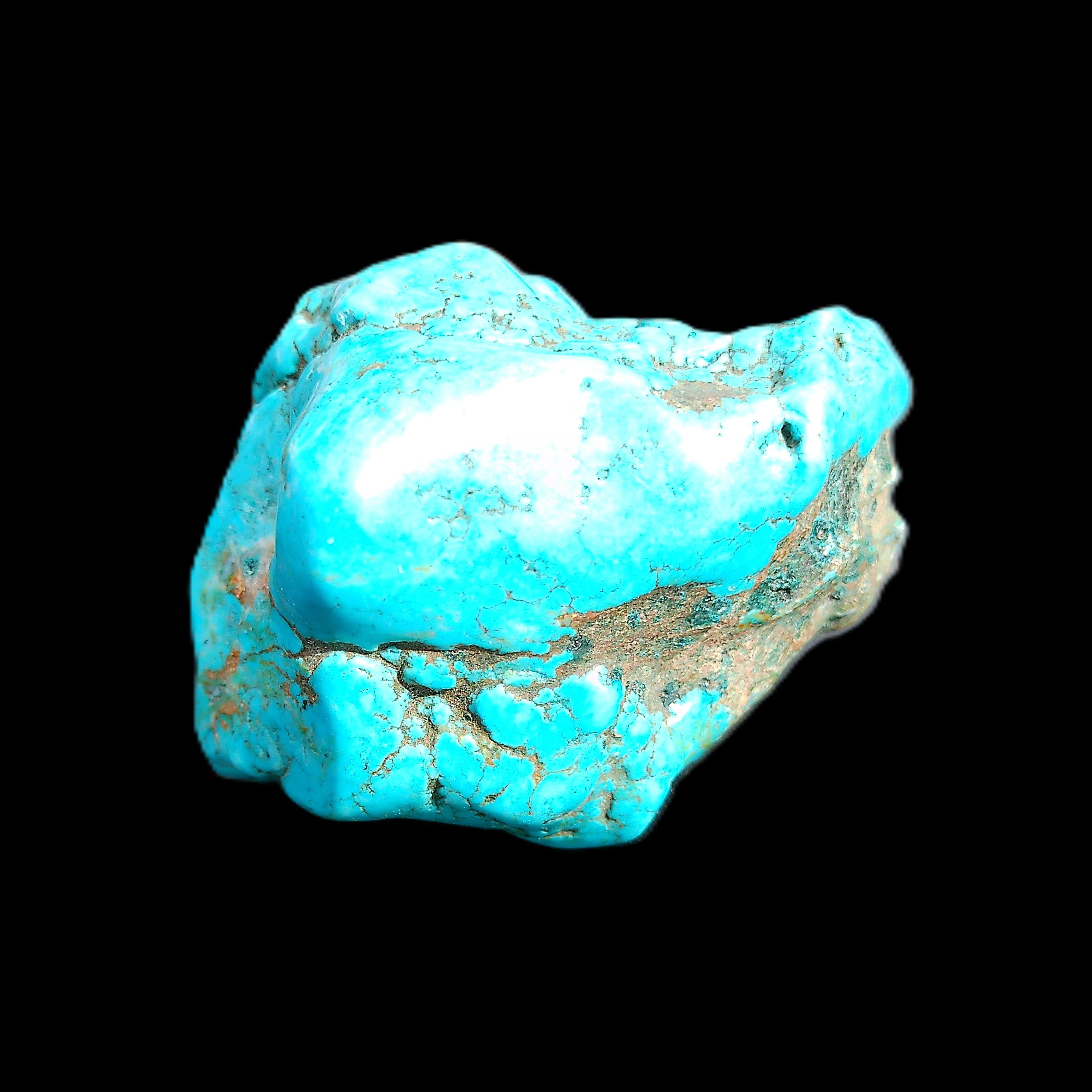 Persian Turquoise 57*47mm 119.5g in sunlight - Rocks and Things Store