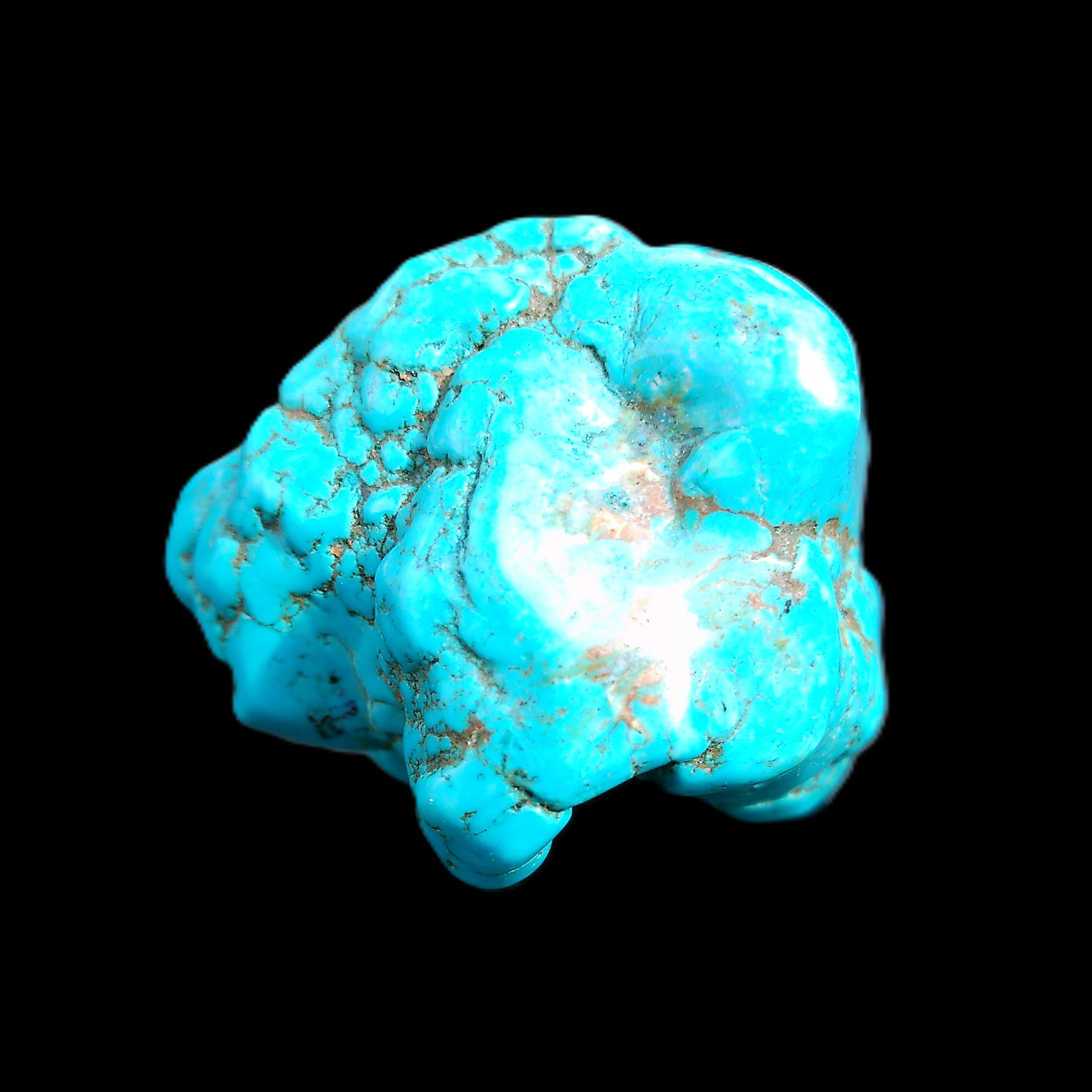 Persian Turquoise 57*47mm 119.5g in sunlight - Rocks and Things Store