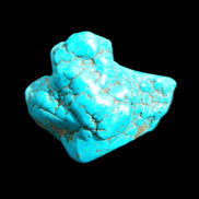 Persian Turquoise 57*47mm 119.5g in sunlight - Rocks and Things Store