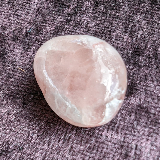 Pink grapefruit Calcite tumbled stone 6-8g Rocks and Things