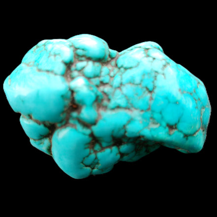 Persian Turquoise 40*29mm 32.3g in sunlight - Rocks and Things Store