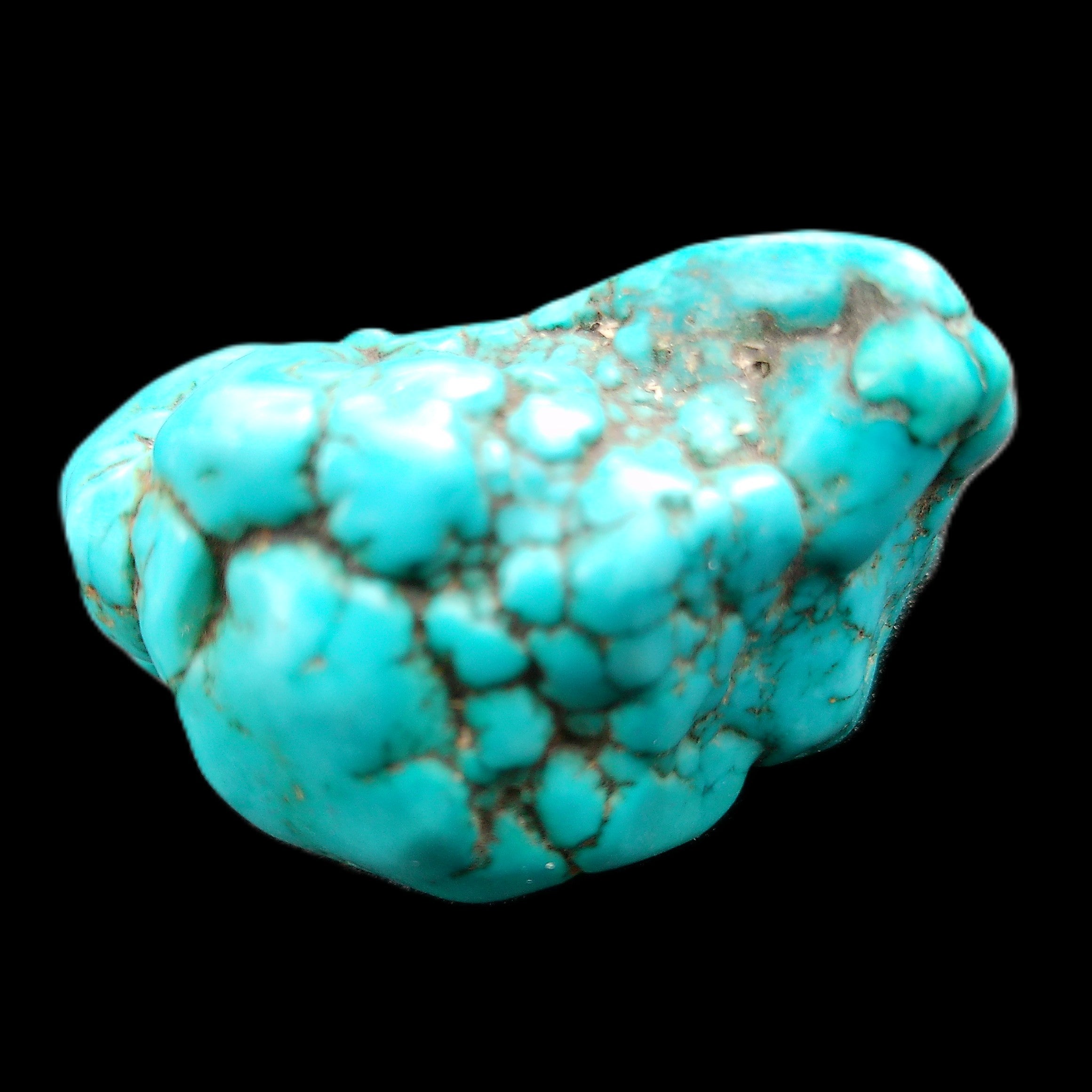 Persian Turquoise 40*29mm 32.3g in sunlight - Rocks and Things Store