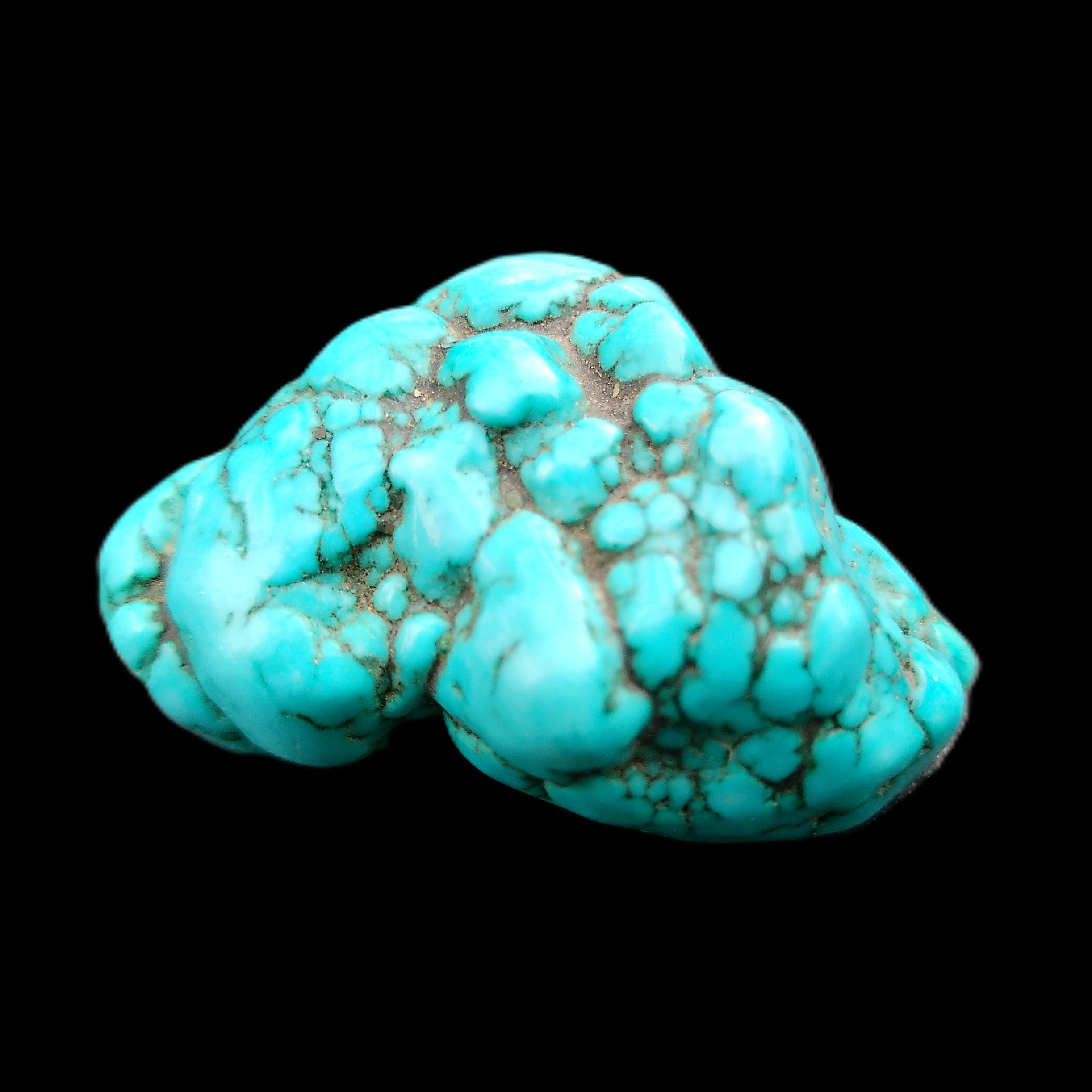 Persian Turquoise 40*29mm 32.3g in sunlight - Rocks and Things Store