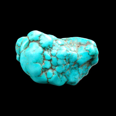 Persian Turquoise 40*29mm 32.3g in sunlight - Rocks and Things Store