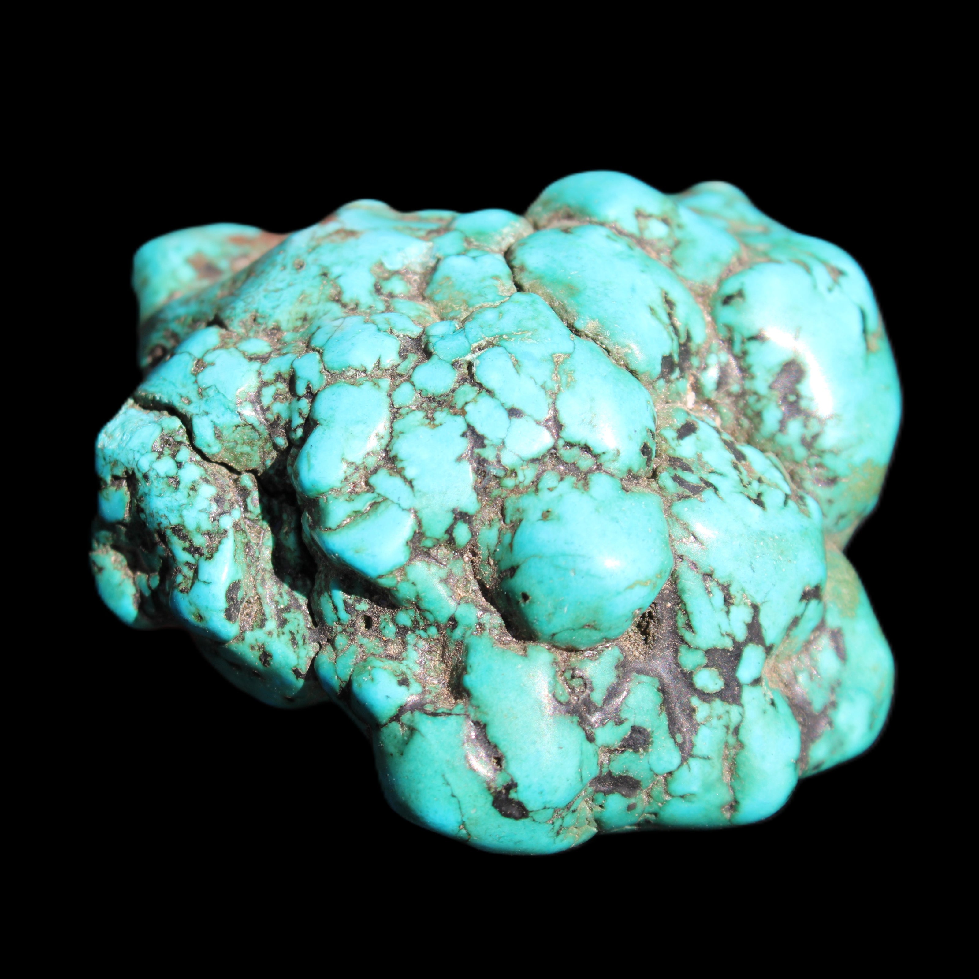 Persian Turquoise 45*39mm 68.9g in sunlight - Rocks and Things Store