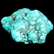Persian Turquoise 45*39mm 68.9g in sunlight - Rocks and Things Store