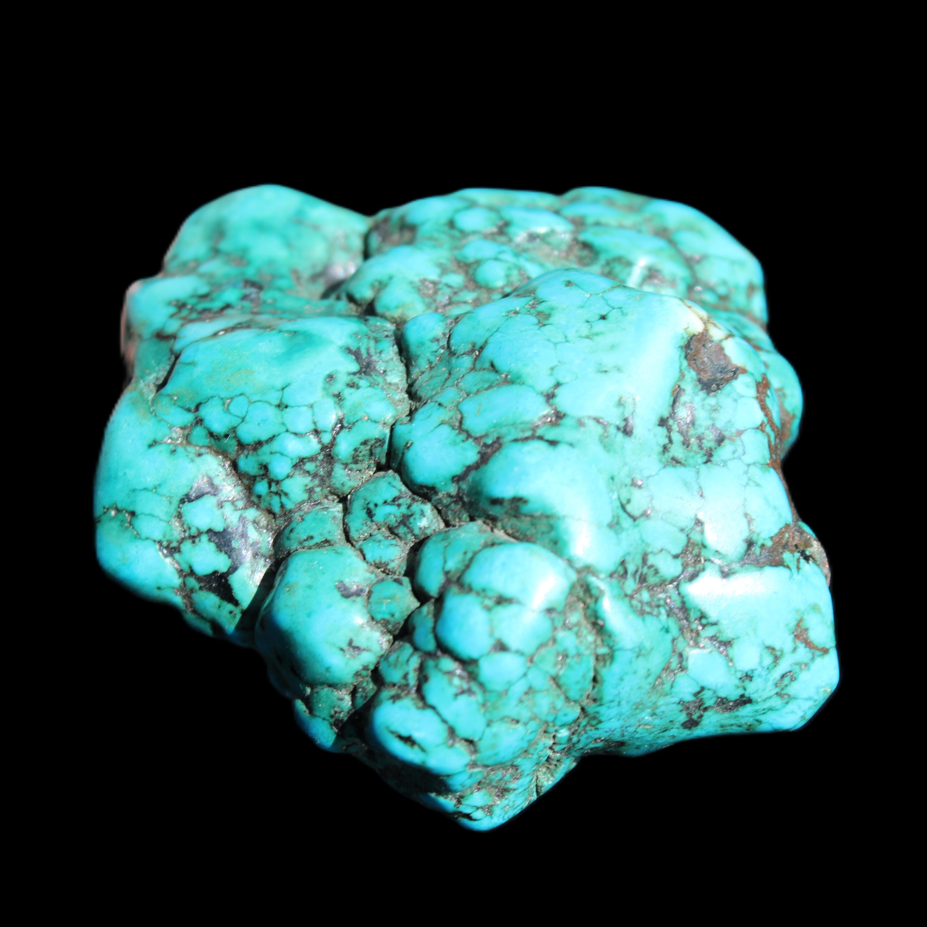 Persian Turquoise 45*39mm 68.9g in sunlight - Rocks and Things Store