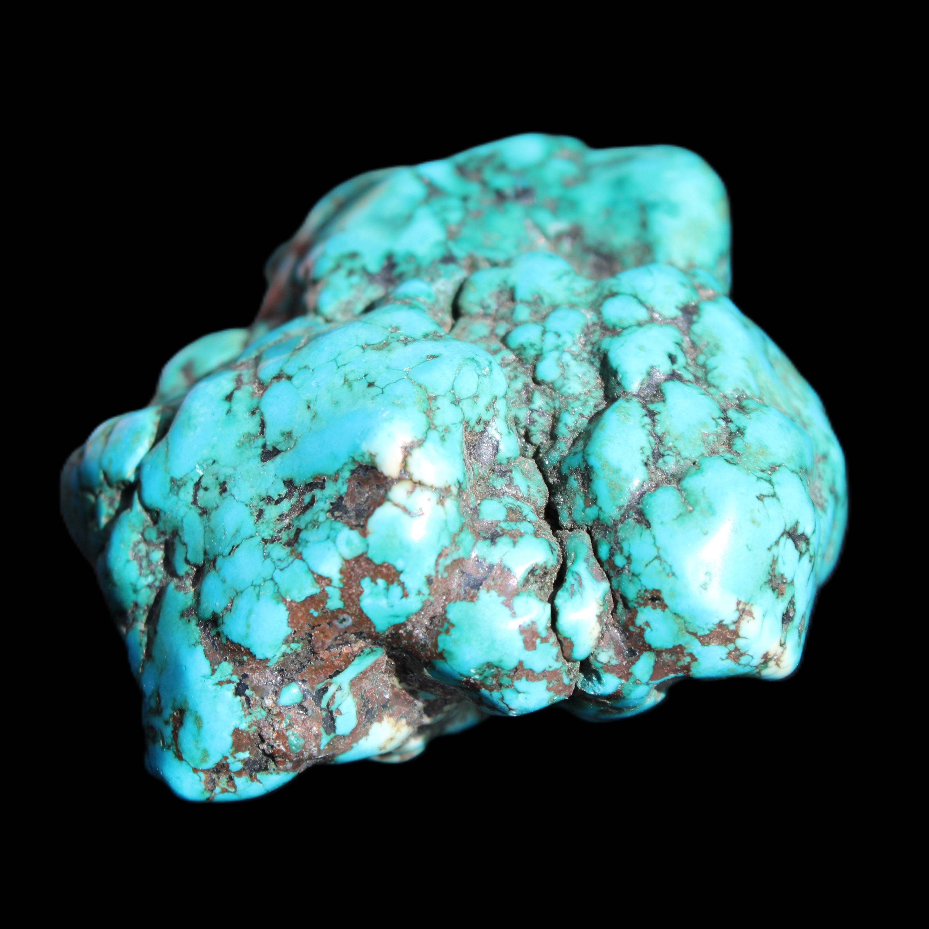 Persian Turquoise 45*39mm 68.9g in sunlight - Rocks and Things Store