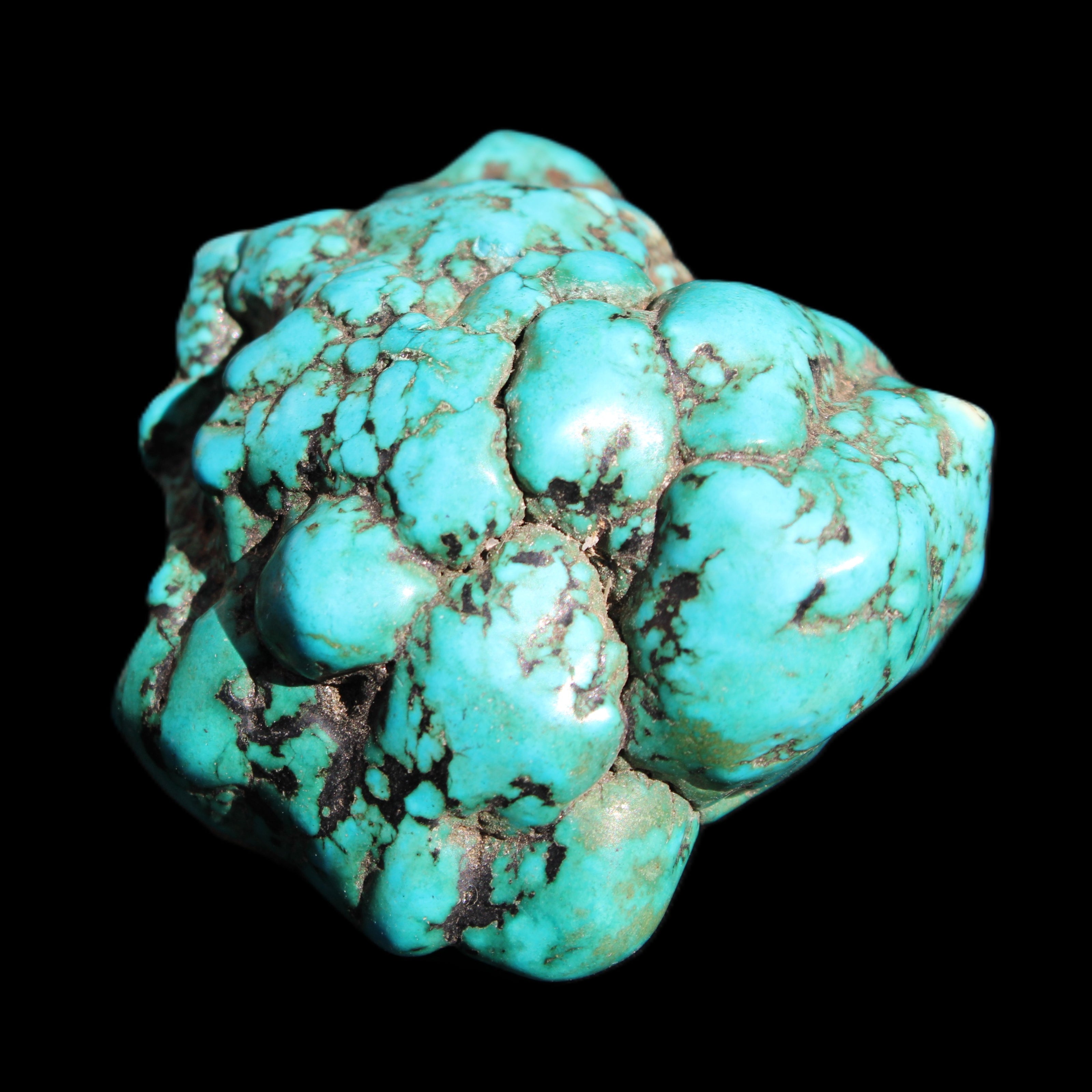 Persian Turquoise 45*39mm 68.9g in sunlight - Rocks and Things Store