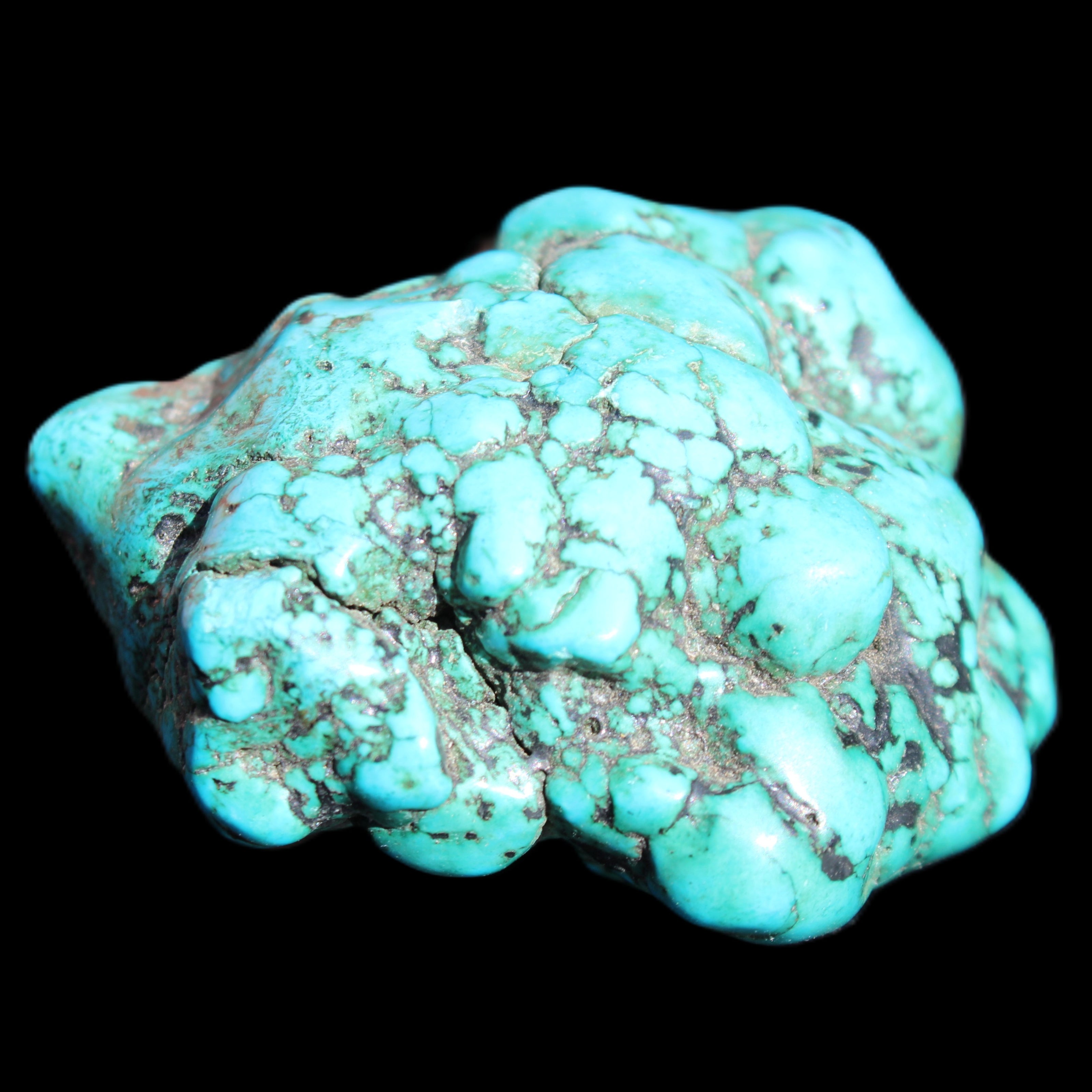 Persian Turquoise 45*39mm 68.9g in sunlight - Rocks and Things Store