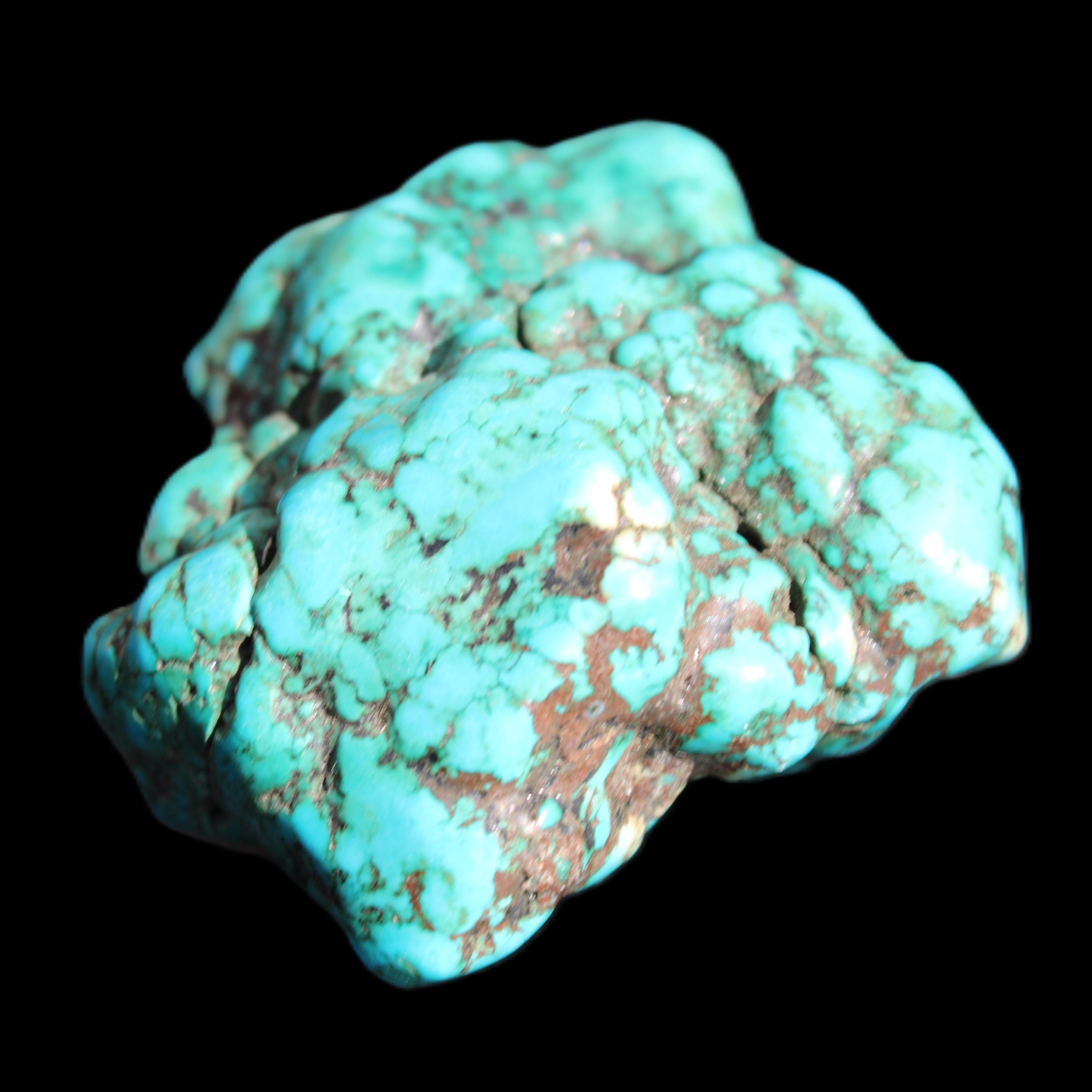 Persian Turquoise 45*39mm 68.9g in sunlight - Rocks and Things Store