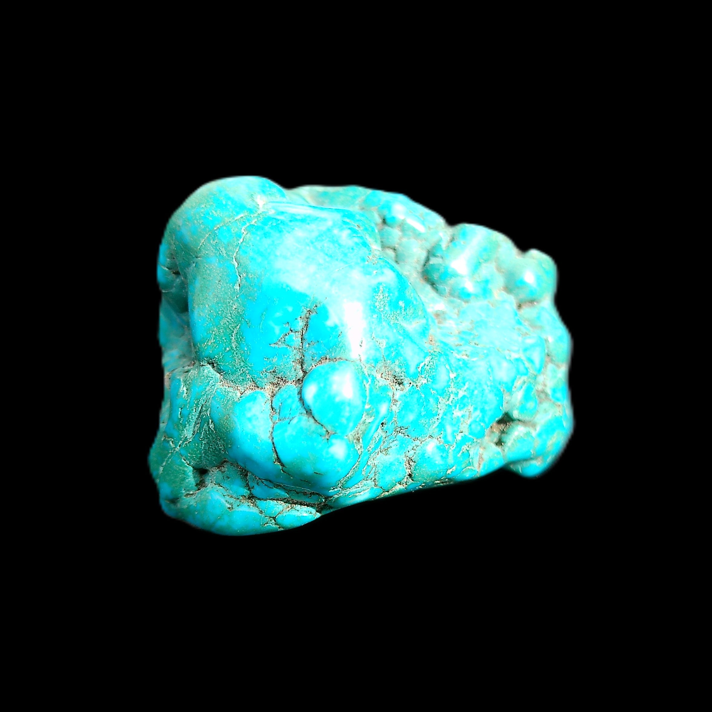 Persian Turquoise 39*35mm 57.8g in sunlight - Rocks and Things Store