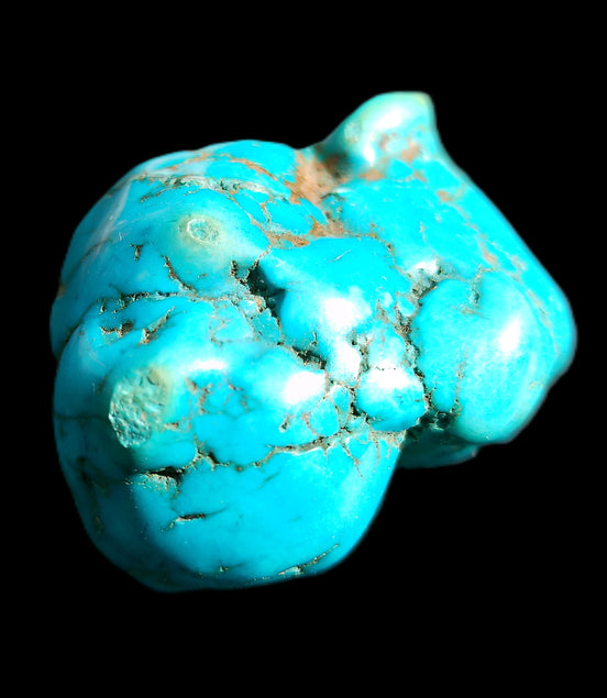 Persian Turquoise 41*34mm 60.9g in sunlight - Rocks and Things Store