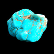 Persian Turquoise 41*34mm 60.9g in sunlight - Rocks and Things Store