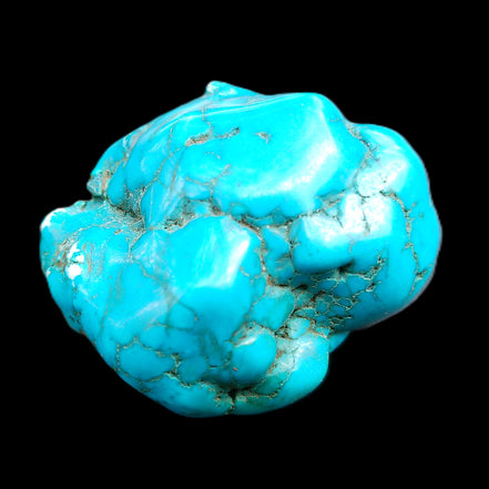 Persian Turquoise 41*34mm 60.9g in sunlight - Rocks and Things Store
