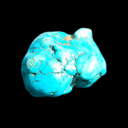 Persian Turquoise 41*34mm 60.9g in sunlight - Rocks and Things Store