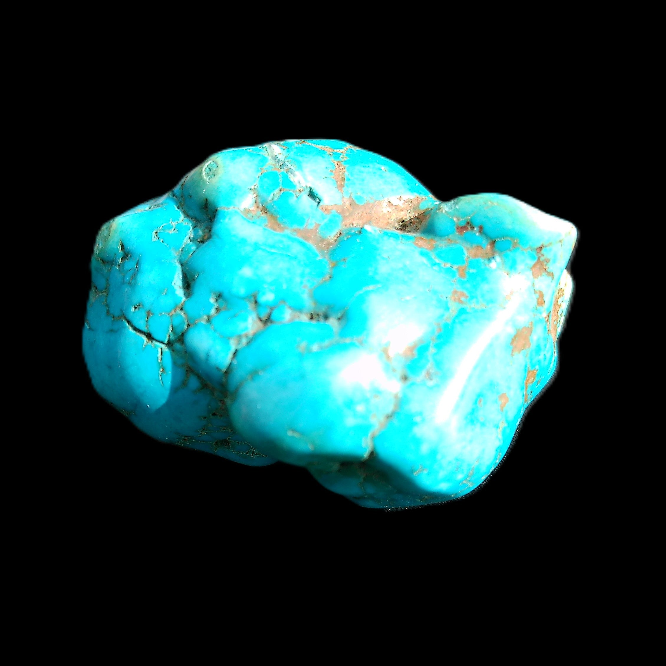 Persian Turquoise 41*34mm 60.9g in sunlight - Rocks and Things Store