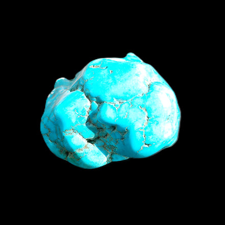 Persian Turquoise 41*34mm 60.9g in sunlight - Rocks and Things Store