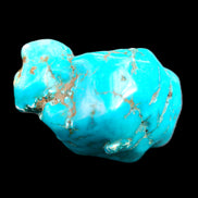 Persian Turquoise 41*34mm 60.9g in sunlight - Rocks and Things Store