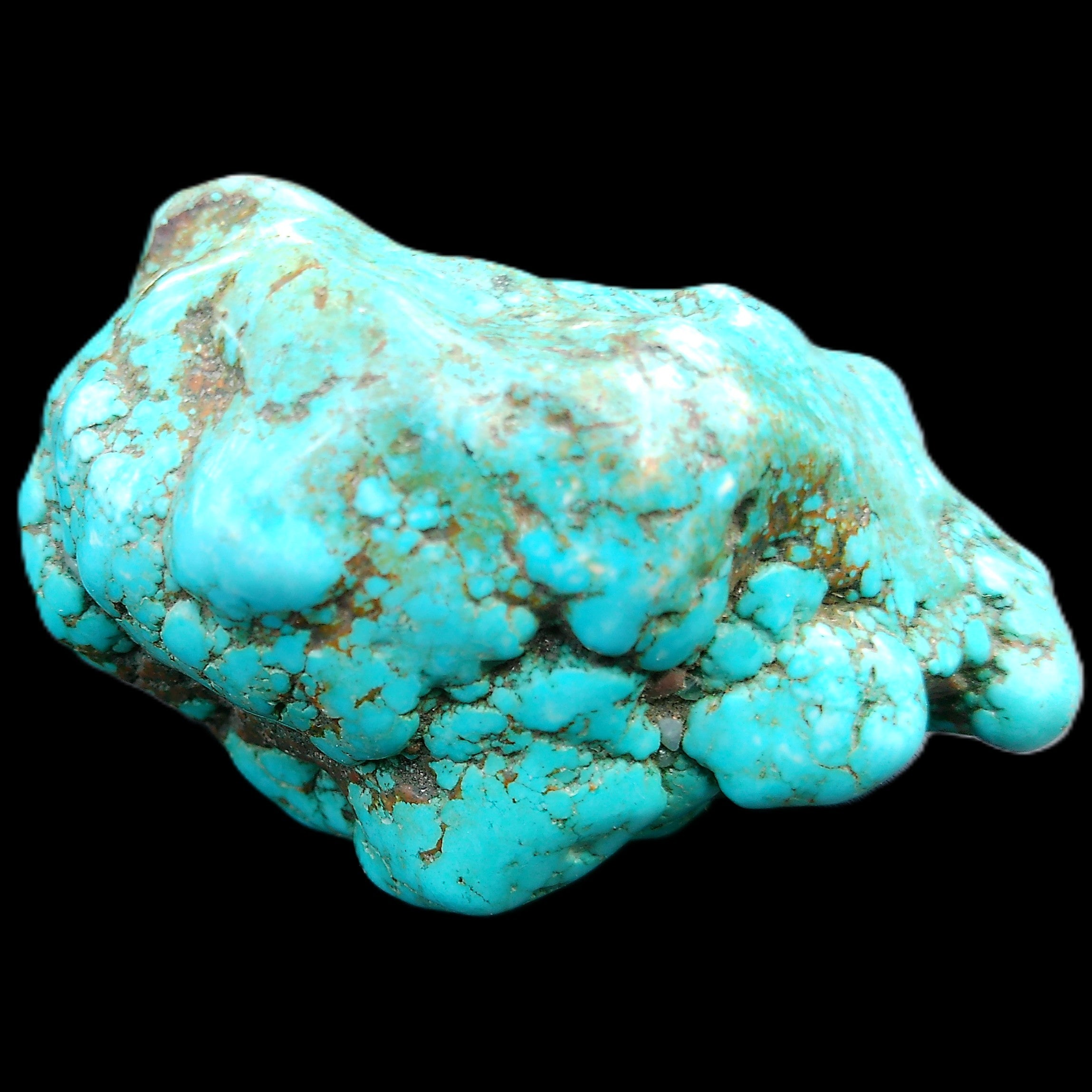 Persian Turquoise 62*41mm 124.5g in sunlight - Rocks and Things Store
