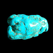 Persian Turquoise 53*27mm 62.6g in sunlight - Rocks and Things Store