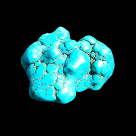 Persian Turquoise 45*44mm 80.0g in sunlight - Rocks and Things Store