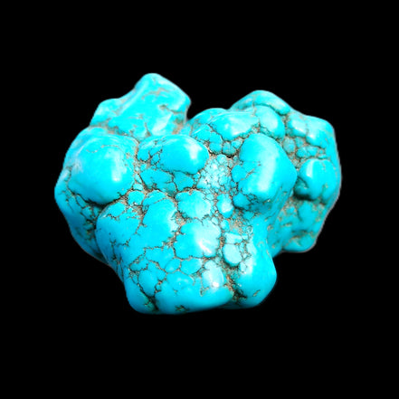 Persian Turquoise 45*44mm 80.0g in sunlight - Rocks and Things Store