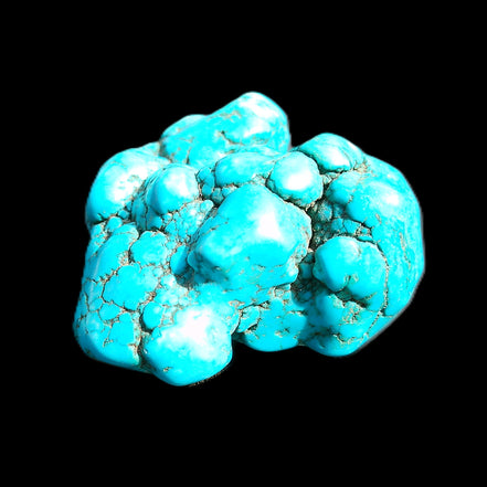 Persian Turquoise 45*44mm 80.0g in sunlight - Rocks and Things Store