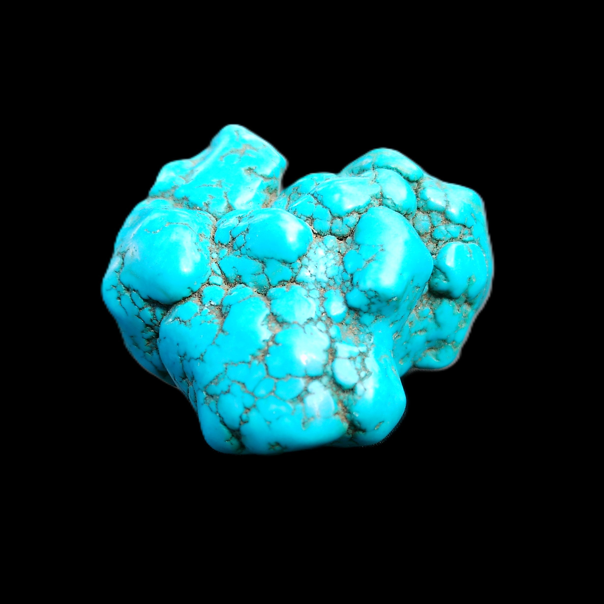 Persian Turquoise 45*44mm 80.0g in sunlight - Rocks and Things Store