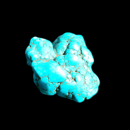 Persian Turquoise 45*44mm 80.0g in sunlight - Rocks and Things Store