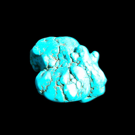 Persian Turquoise 45*44mm 80.0g in sunlight - Rocks and Things Store