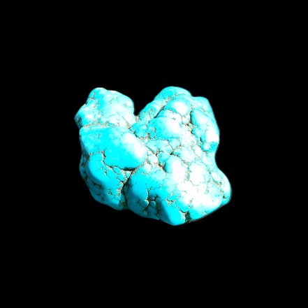 Persian Turquoise 45*44mm 80.0g in sunlight - Rocks and Things Store