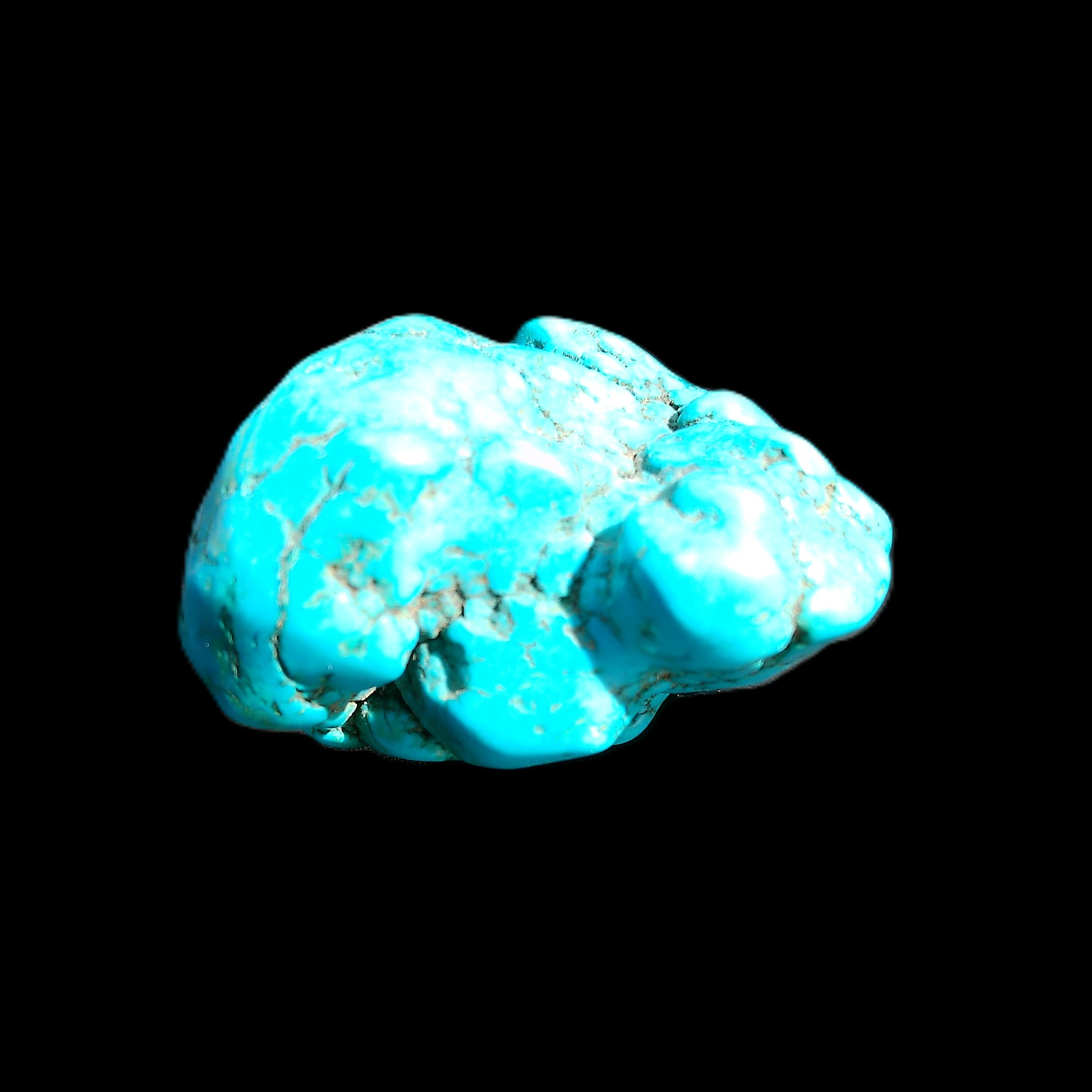 Persian Turquoise 45*44mm 80.0g in sunlight - Rocks and Things Store