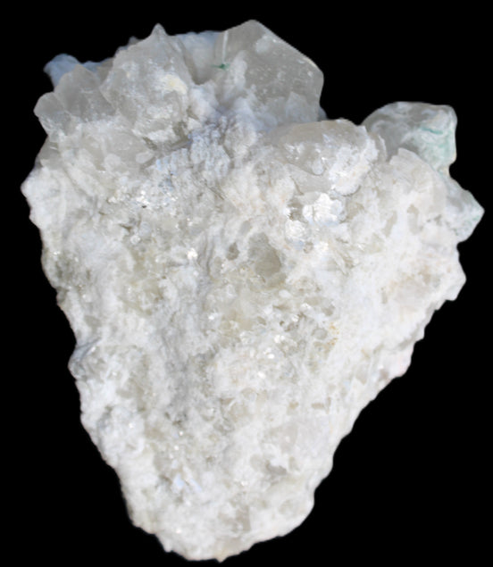 Clear Quartz bouquet with Green Tourmaline, Lepidolite and Feldspar 83*47*40mm 528g in sunlight - Rocks and Things Store